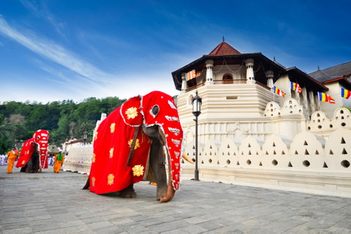 Sri Lanka Kandy, Tempel der heiligen Zahnreliquie Buddhas