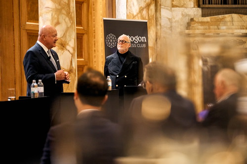 V.l.n.r.: Dr. Christoph Mager, Bundeskanzler Dr. Christian Stocker und Prof. Wolfgang Rosam  © Etzlfoto