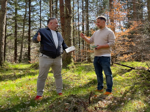 Matthias Diether mit Anton Schmaus