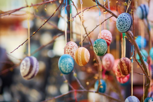 Lithuanian easter eggs known as margučiai