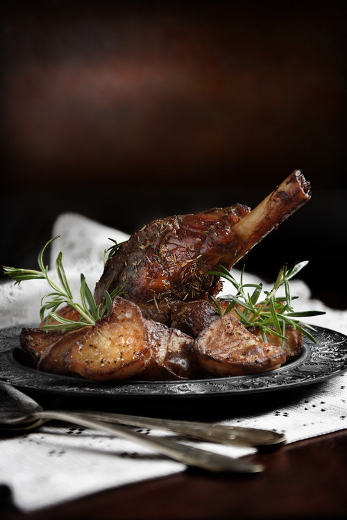 Roasted lamb