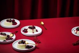 Panna Cotta com frutos silvestres