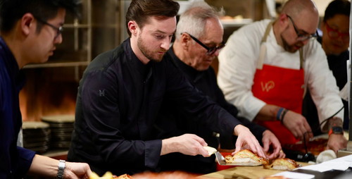 Auftakt in Washington: Wolfgang und Byron Puck und das Team des »Cut« im »Hotel Rosewood« © Nelson Yong