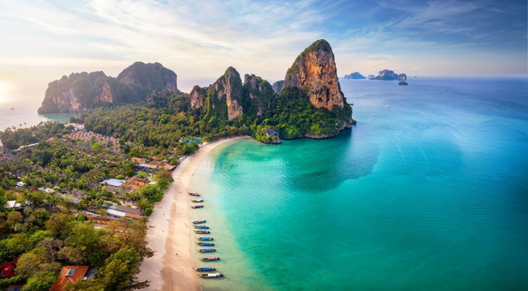 Hochzeitsstrand von Stu? Strand von Railay, Krabi, Thailand