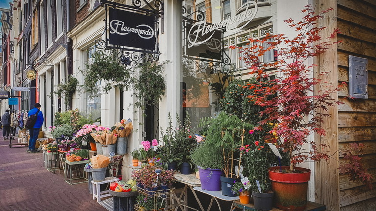 Flower shop in Amsterdam 