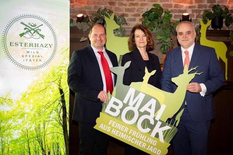 v.l.n.r. Markus Kratzer (Geschäftsführer der »Pannatura« GmbH), Hanni Rützler (Foodtrendforscherin) und Matthias Grün (Vorstandsvorsitzender der Esterhazy Betriebe AG)