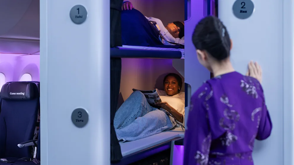 Bunk beds in Economy Class on 