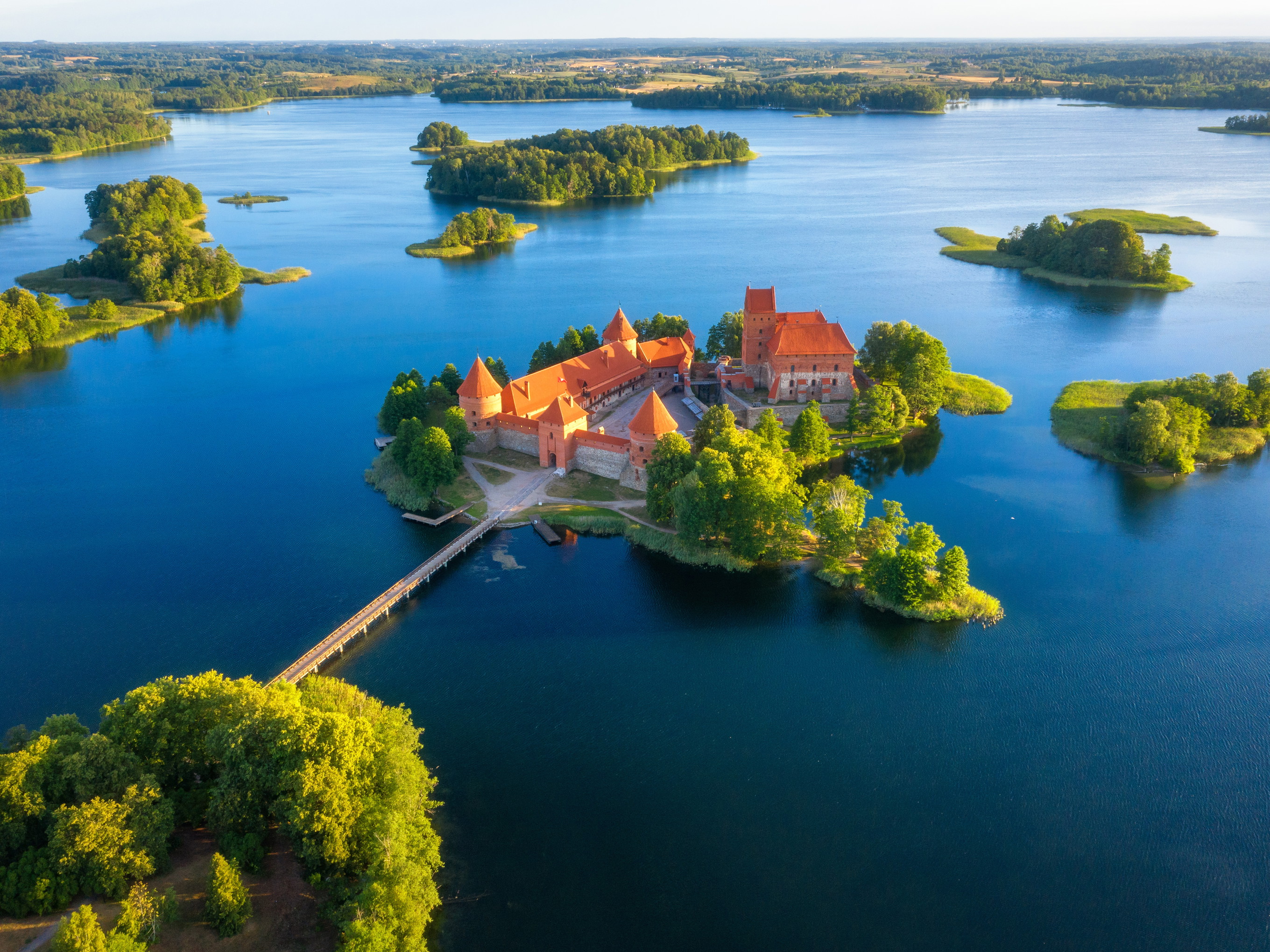 Trakai Castle on Lake Galvė