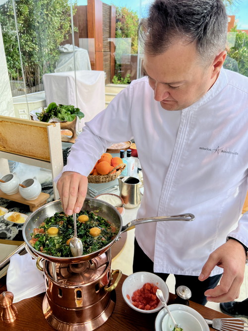 Asterios Koustoudis Executive Chef at the Hotel Grande Bretagne