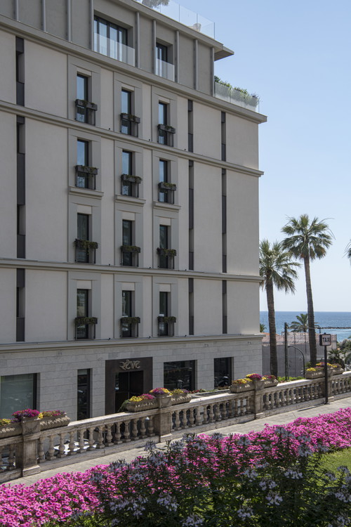 Fassade des Hotel Europa Palace Sanremo