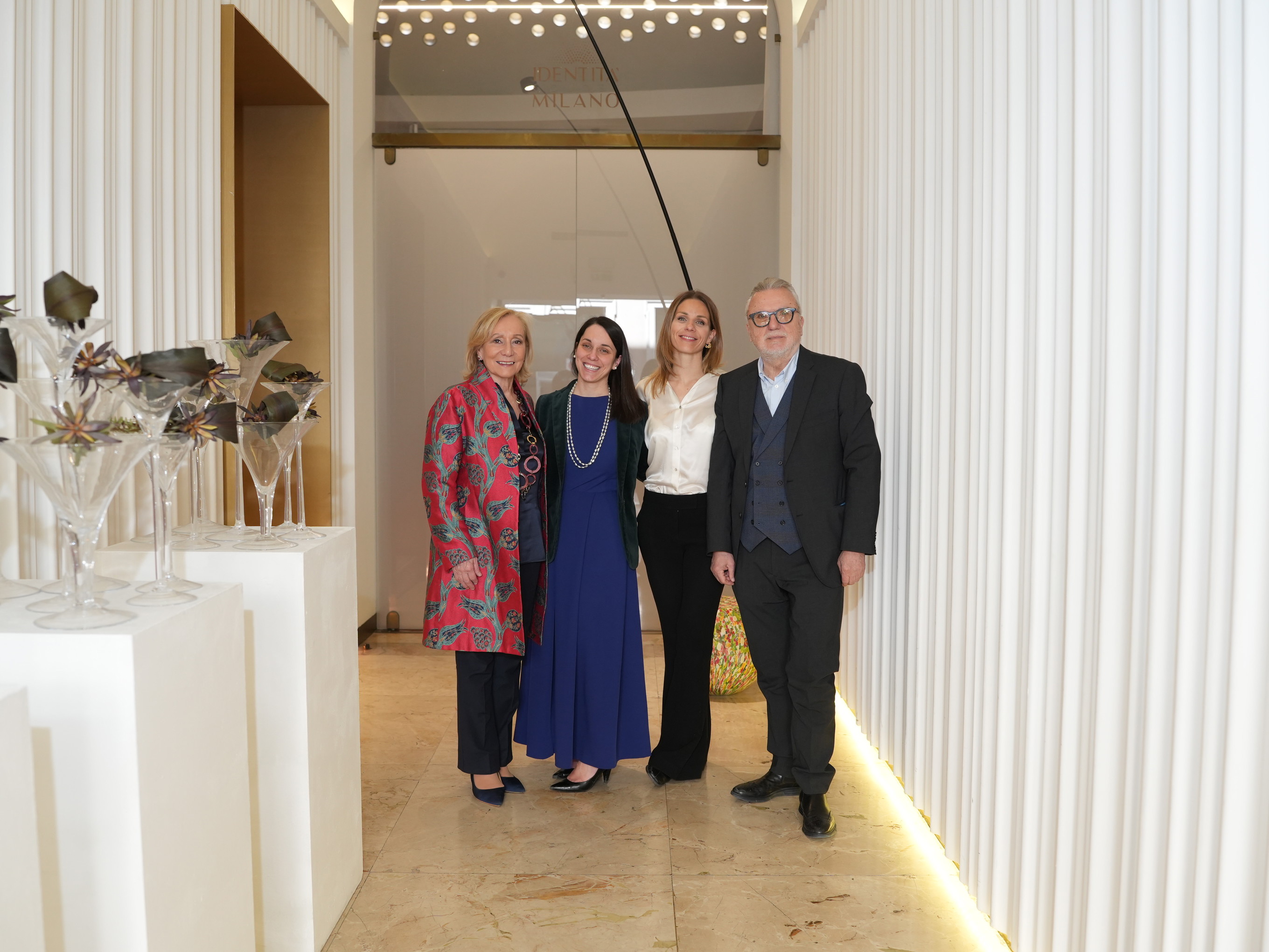 Marilisa Allegrini con la famiglia