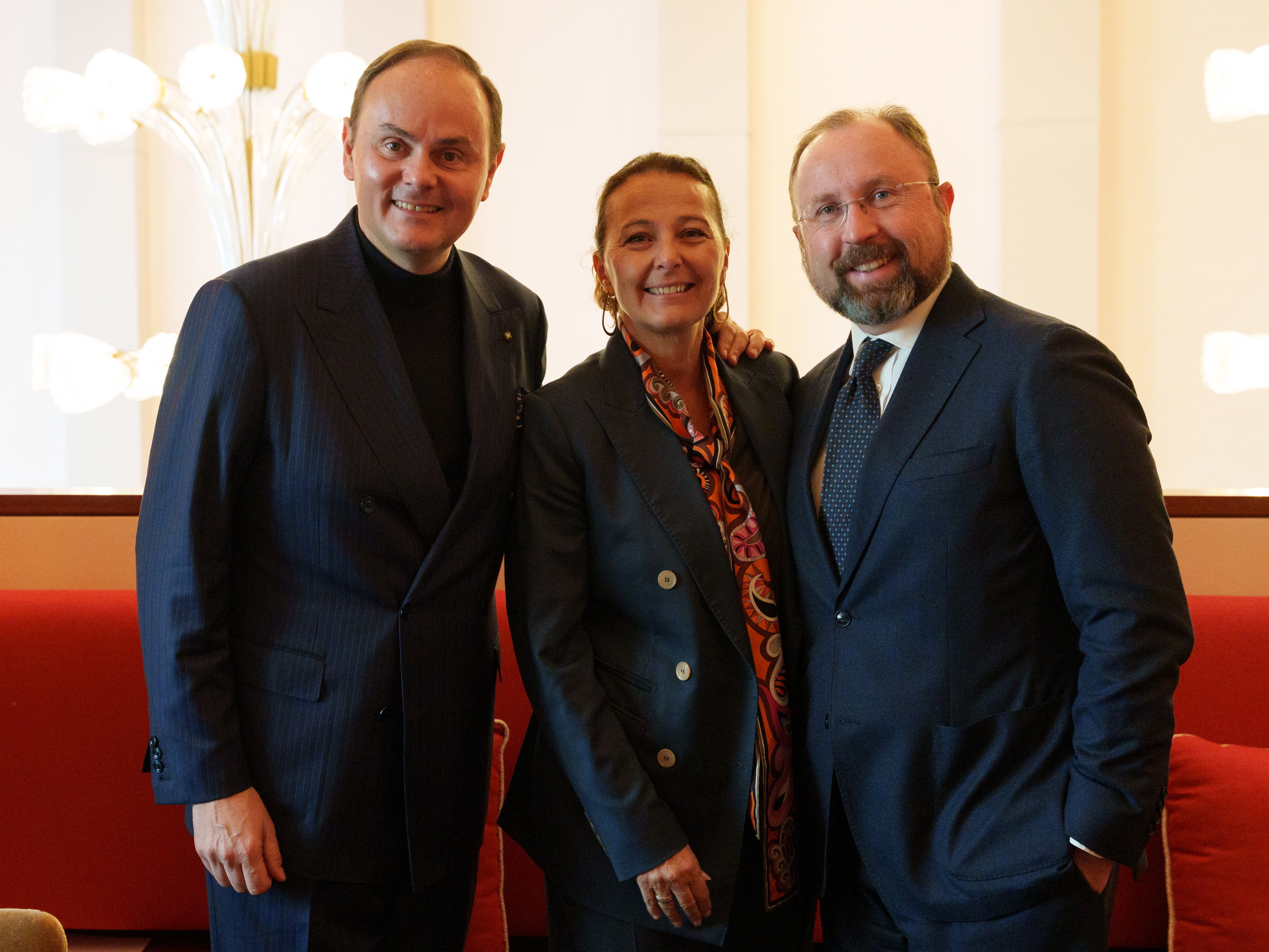 Matteo Lunelli, Stefania Lazzaroni e Giuseppe Pastorelli