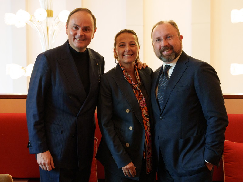 Matteo Lunelli, Stefania Lazzaroni e Giuseppe Pastorelli