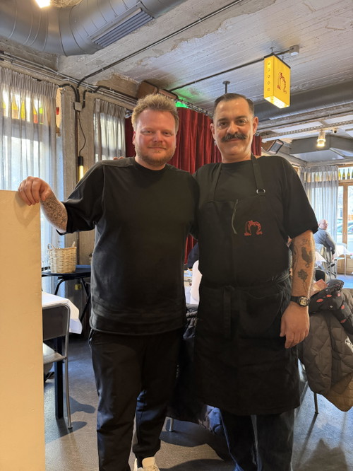 Rasmus Munk and Michalis Merzenis Chef of Aswtos. 
