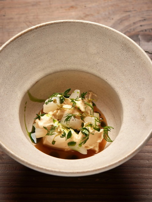 Danish apples and scallop.