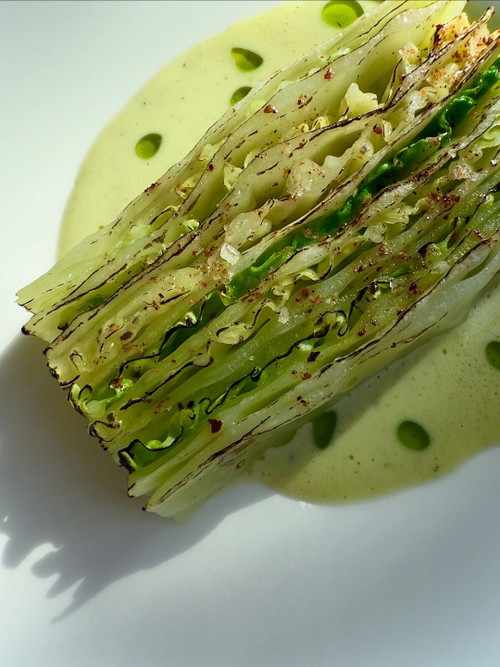 Sea Bream Crudo - Cabbage | Pineapple | Beurre Blanc