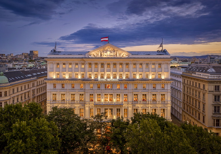 Das ehrwürdige Hotel Imperial in Wien.