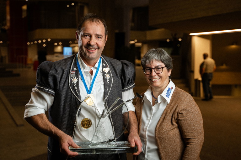 Markus Sturny und seine Frau bei der Preisverleihung