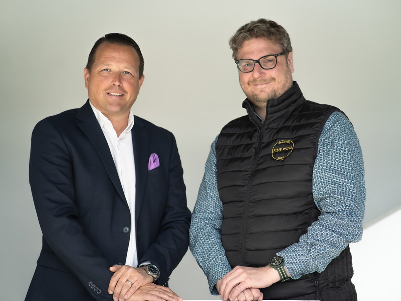 Sascha Ludwig mit Hans Martin Gesellmann.