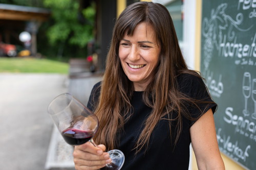 Sabine David vom Weingut 
Vulgo Ritter.