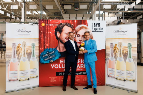Schlumberger CEO Florian Czink mit Generalintendant Alfons Haider