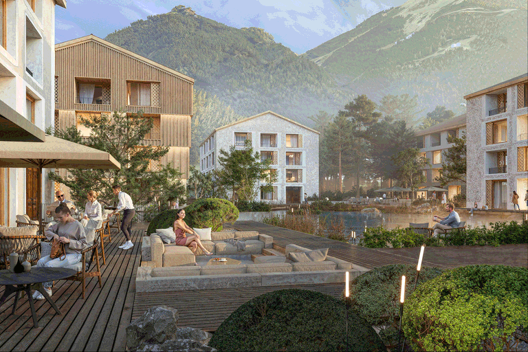 Resortprojekt an der Bergbahn in Vorarlberg