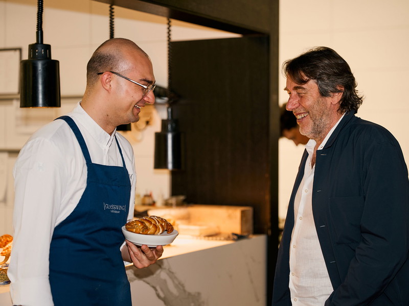  »Glasswing Restaurant by Alexandru Simon«-Wine &amp; Dine mit Tenuta La Massa © Etzlfoto
