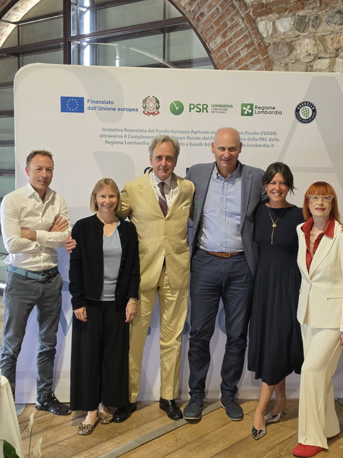 Da sinistra: Patrick Schmitt, Karin Eymael, Eugenio Pomarici, Paolo Fiorini, Sissi Baratella e Alessandra Piubello