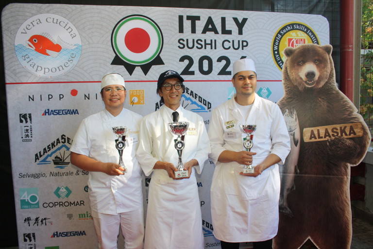 I primi tre classificati dell'Italy Sushi Cup