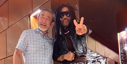 Superstar Lenny Kravitz zu Besuch in Wiener Top-Lokal