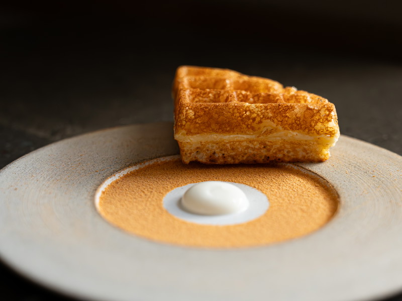 Raclette waffle