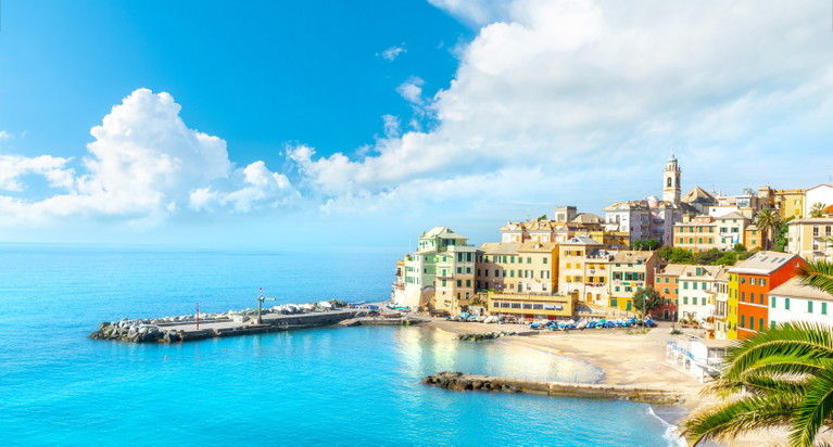 Bogliasco Beach, Italien