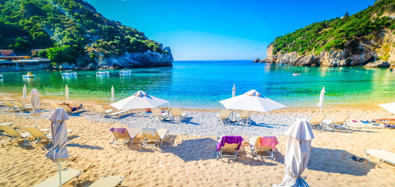 Rovinia Beach, Griechenland