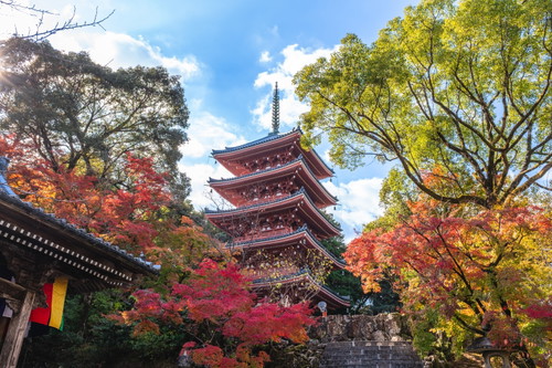 Pagode von Chikurinji am Mount Godai in Kochi City, Japan