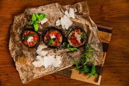 Skillet mushroom parmigiana