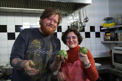 Lukas Mraz mit Stefanie Herkner