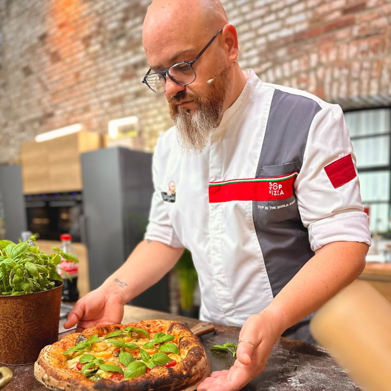 Pizzaiolo Gaspare Squitieri.