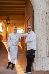 Daniele Sera e Norbert Niederkofler, cena a quattro mani al "Tosca" di Castello di Casole