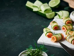 Cucumber and Smoked Salmon Rolls