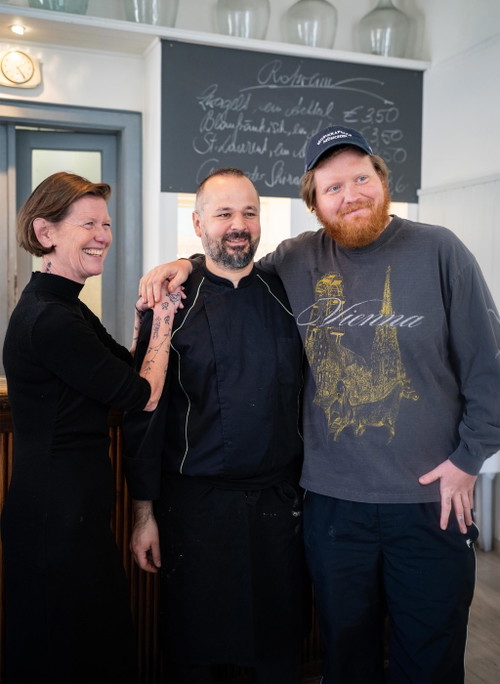 Marion Jambor, »Gasthaus Woracziczky«-Chefkoch Matovic und Lukas Mraz