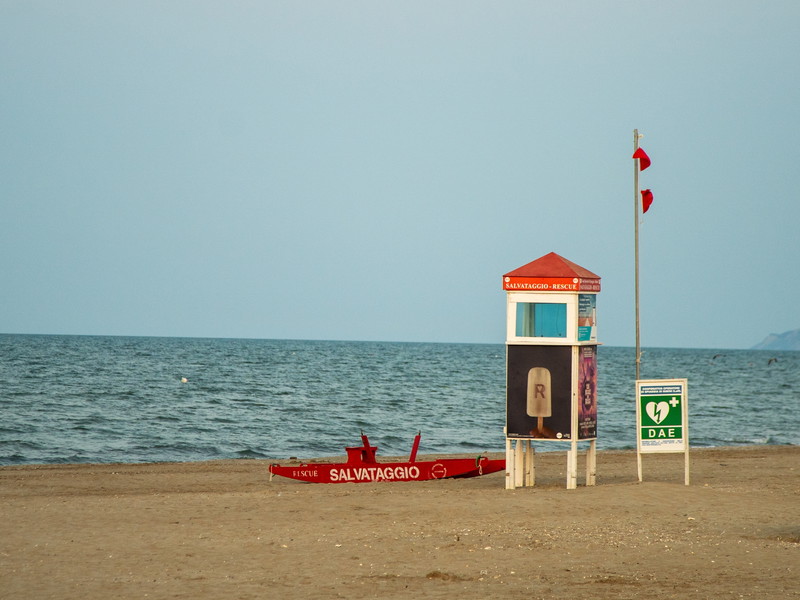 Rettungsstation am Strand