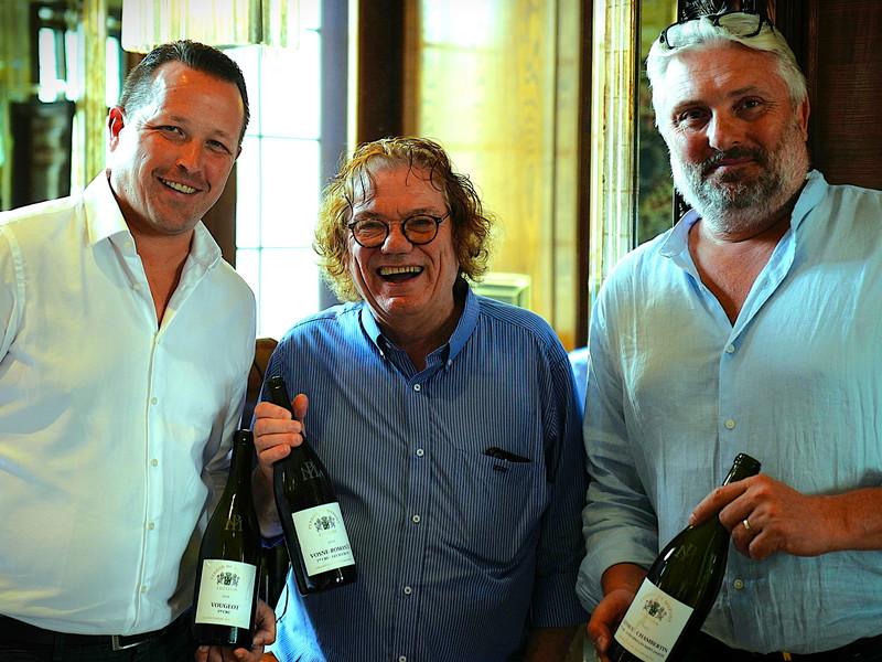 Sascha Ludwig (Kracher Fine Wine) stellte mit Winzer Ernst »Erni« Loosen und Manoël Bouchet die »Perron de Mypont«-Range vor.