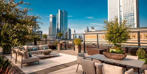 Sonst nur für VIPs: Frankfurter Luxushotel öffnet seine Dachterrasse