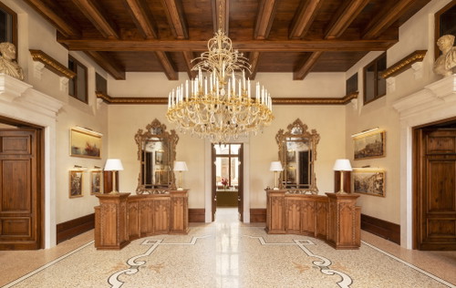 La lobby di Airelles Palladio