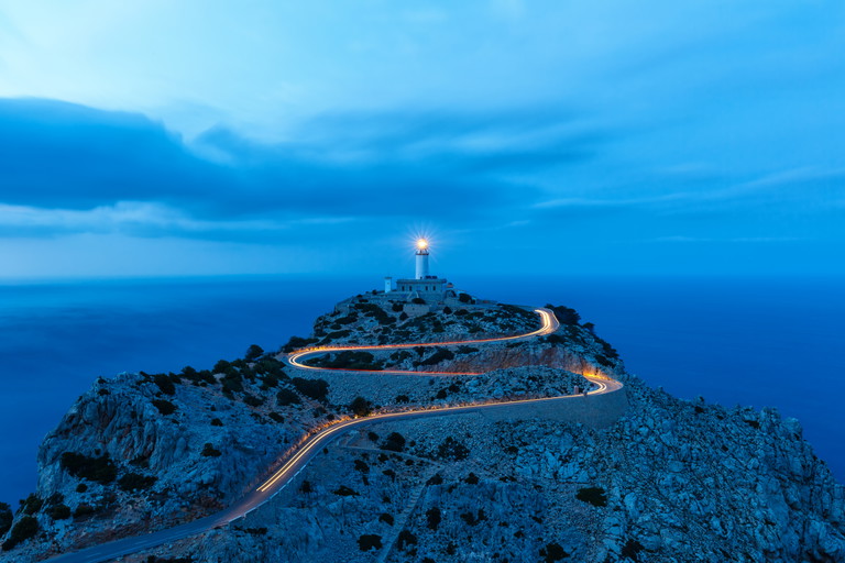 Cap Formentor, Mallorca, in der Dämmerung