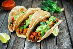 Vegan walnut chorizo tacos