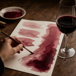 30 Shades of Bordeaux: Erste Schule in Frankreich lehrt Malen mit Wein