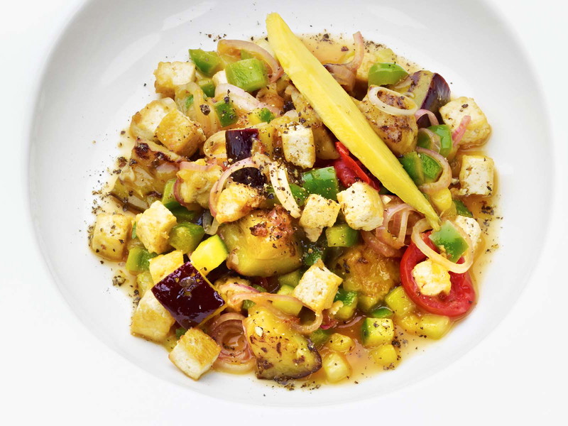 Süßsaures Tofu-Gemüse
