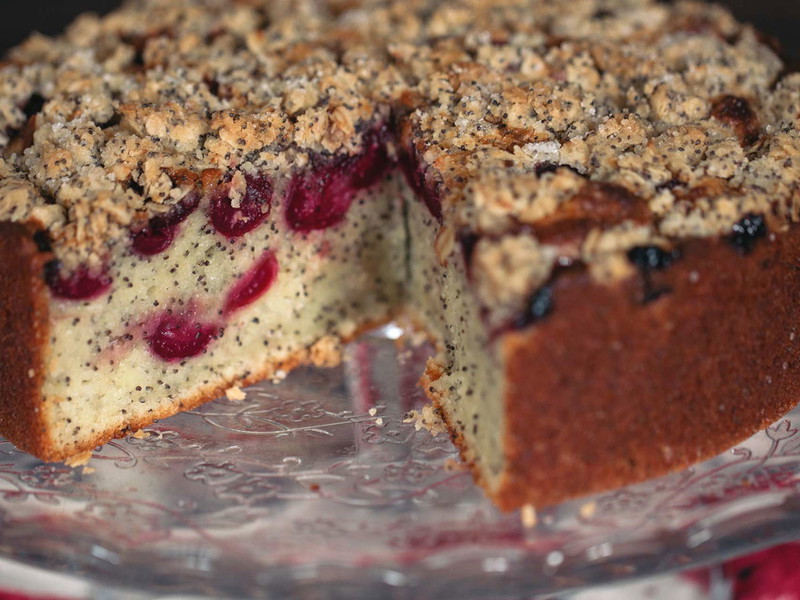 In der Kirschenzeit ist dieser köstliche Kuchen eine willkommene Abwechslung.
