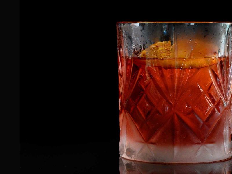 Tea-infused gin is used is this Negroni.